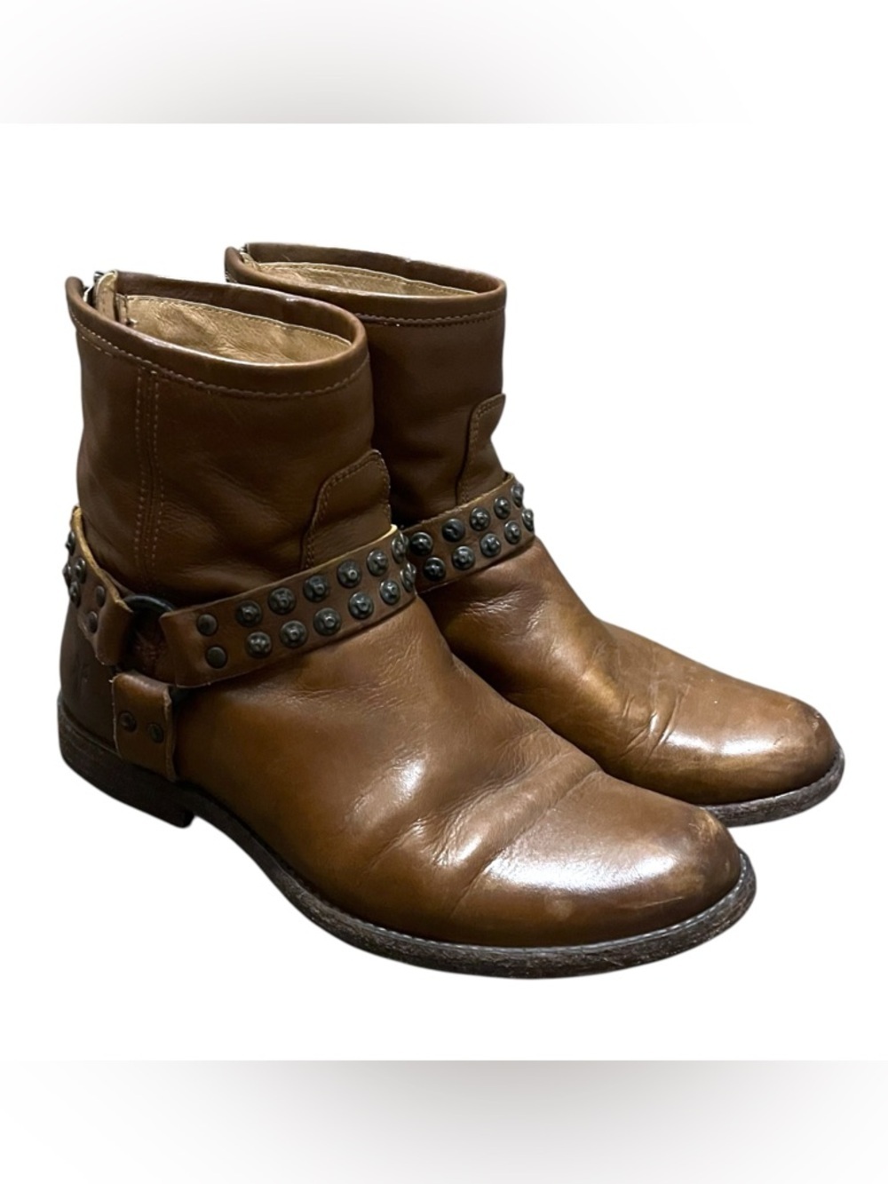Frye Phillip Studded Harness Leather Boots